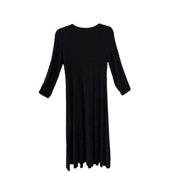 Boden Crystals Embellished Quarter Sleeve Evening Dress Women's Black Size 10R - Picture 3 of 6